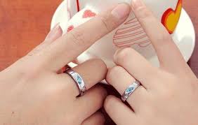 Couple Ring Stainless steel Zircon Adjustable Lovers Finger Rings Party wedding jewelry